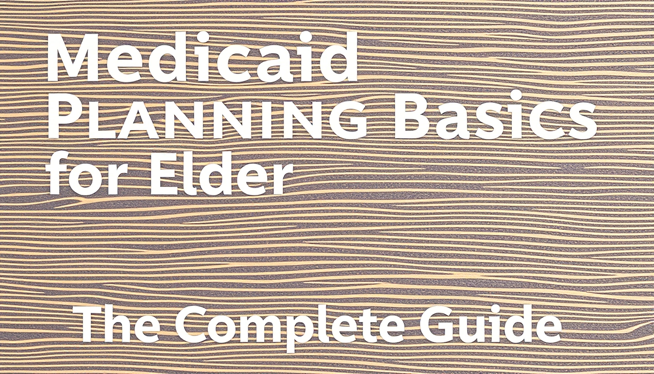 Medicaid planning basics for elder care costs — The Complete Guide