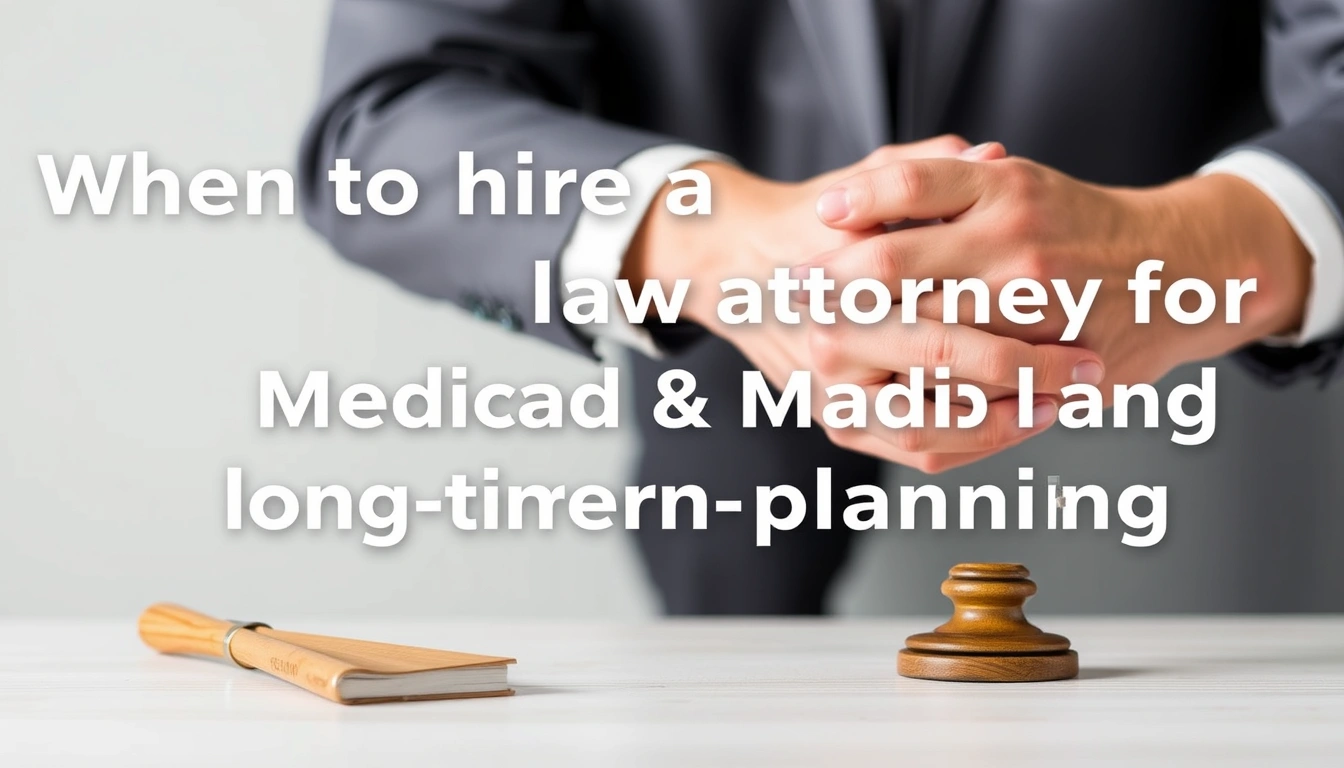 When to hire an elder law attorney for Medicaid and long-term care planning